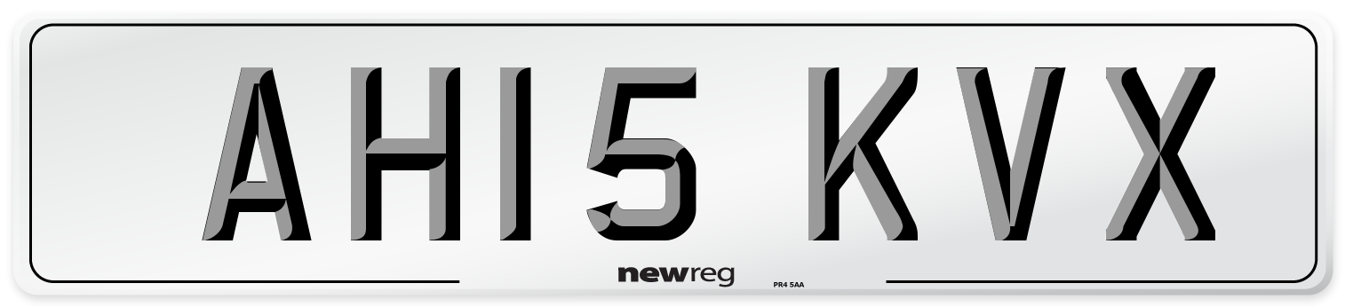 AH15 KVX Number Plate from New Reg